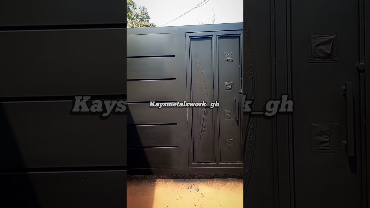 Modern Designer Main Gate | Galvanized Steel Sliding Gate