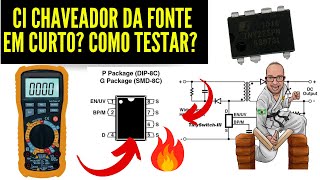 CI Oscilador e Chaveador TNY275 EM Curto Circuito? Como Testar com o Multímetro? Eletronica Facil