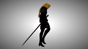 Sad walk animation cycle