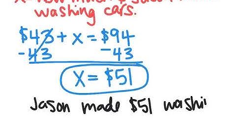 one step equation word problems video