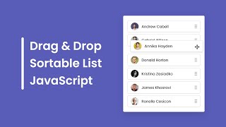 Drag and Drop Sortable List in HTML CSs & JavaScript | Draggable List in JavaScript screenshot 5