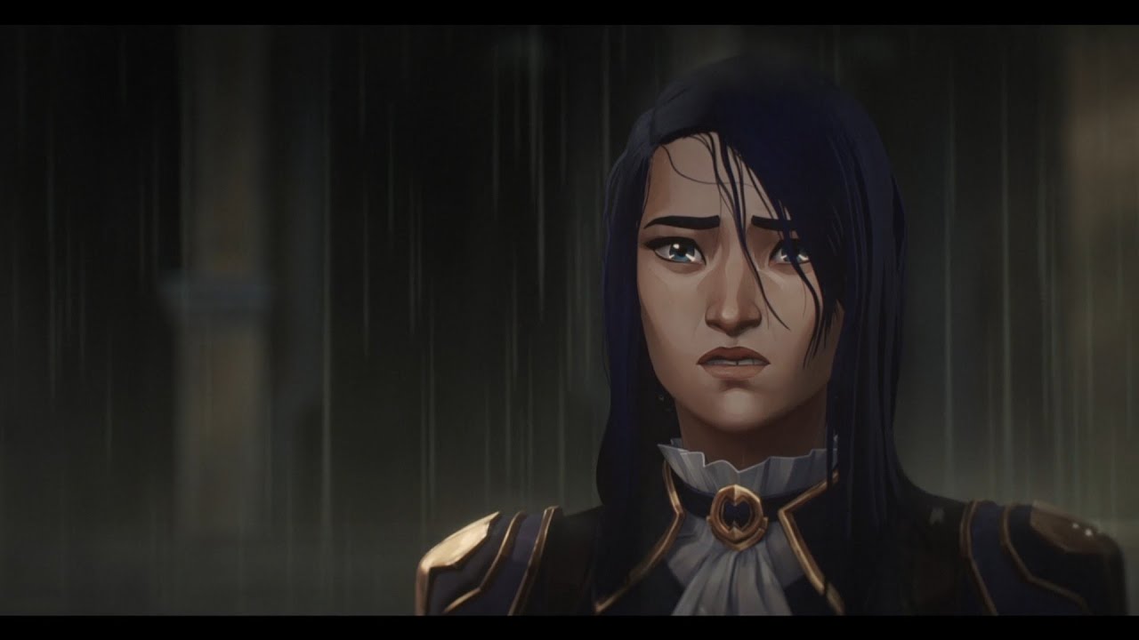 Vi and Caitlyn "Oil and Water" Rain Scene | Arcane: League of Legends
