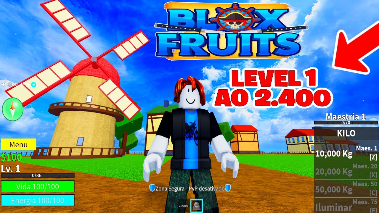 Desapego Games - Roblox > UPO LEVEL MAESTRIA FRUTA BLOX FRUITS - SEA 1, 2 e  3 - 24 HRS JOGANDO MENOR PREÇO