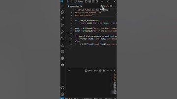 Amicable numbers #shorts #python #coding