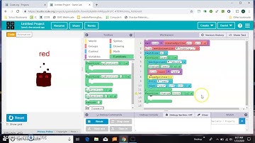 Functions with Parameters in Game Lab on Code.org