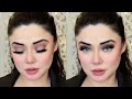 Sexy event glam makeup using fit me  party makeup  peach nude eye makeup look