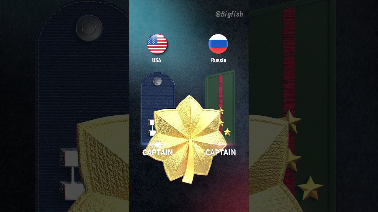 Comparison Of American And Russian Military Ranks Army Animation Usa Russia