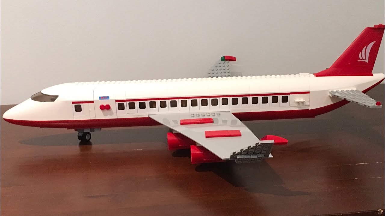 Huge Lego Airplane Custom MOC - YouTube