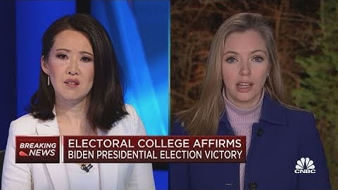 President-elect Joe Biden officially surpasses 270 electoral votes