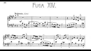 Bach - Prelude & Fugue No. 14 in F-sharp minor, WTC II, BWV 883 (Hewitt) [Score]