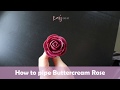 How to pipe buttercream rose  korean buttercream flower
