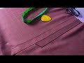 How to make a double placket step by step