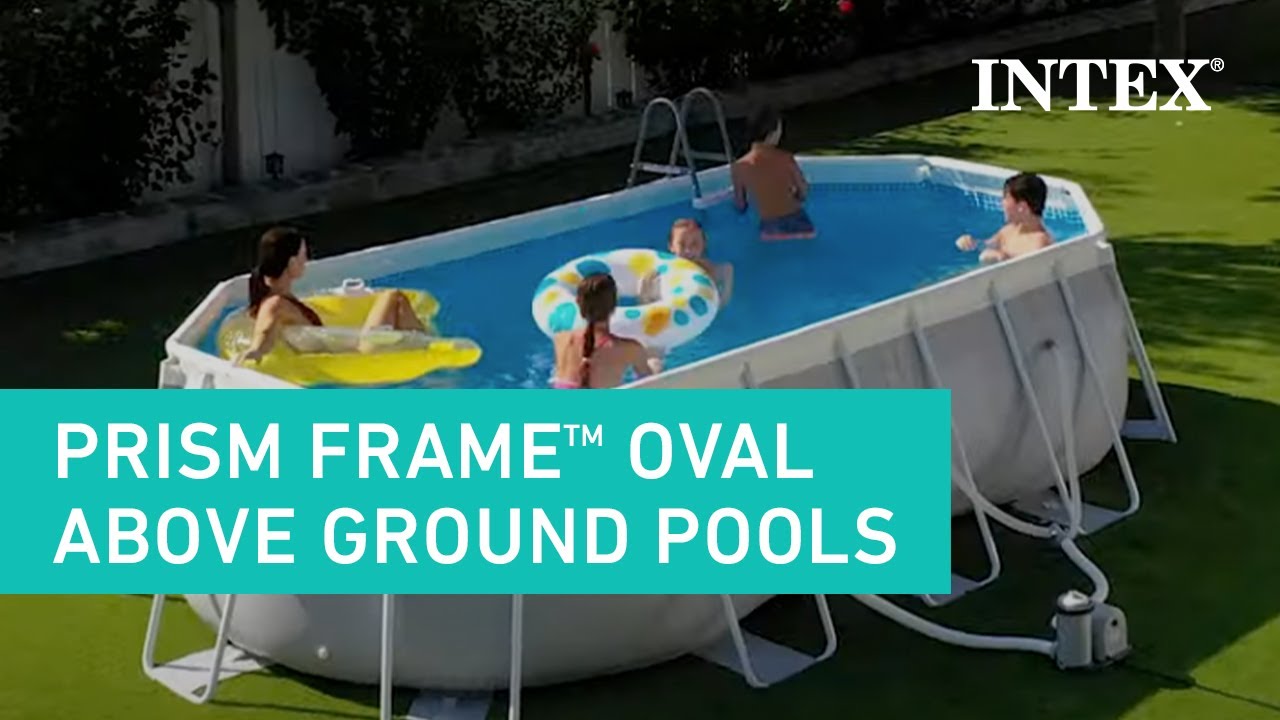 INTEX Prism 20' x 10' x Oval Above Ground Pool Set