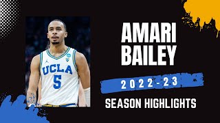 Amari Bailey 2022-23 UCLA Bruins Highlights
