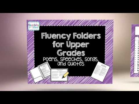 Reading Fluency Folders