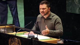 Guerre en Ukraine : Ce qu'il faut retenir du discours de Volodymyr Zelensky à l’ONU