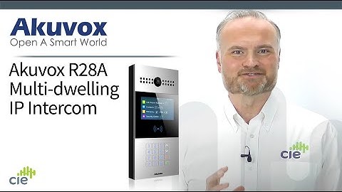 Akuvox R28A Multi-dwelling SIP Intercom with Numeric Keypad, Camera, RFID & IP65