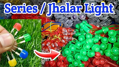 How To Make  Series or Jhalar Light  // Diwali Decoration Light  // LED 