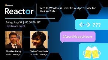 Zero to WordPress Hero: Azure App Service for Your Website | #Azurehappyhours