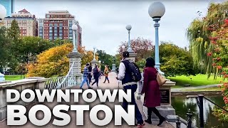 Exploring Downtown Boston in October 2021 (Faneuil Hall, Quincy Market, Beacon Hill, Boston Common)