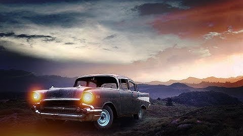 Photoshop Tutorial : Old Car - Object manipulation #Photoshop #Tutorial Compositing