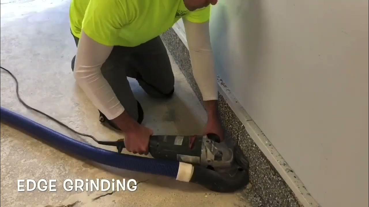 How To Pitted Garage Slab Surface Preparation and Epoxy Coating YouTube