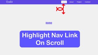 Highlight Nav Menu Link on scroll with Vanilla JavaScript YouTube