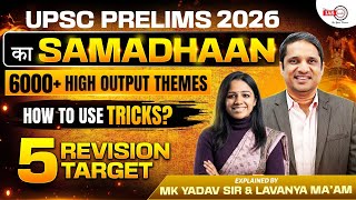 Upsc Prelims 2026 6000 High Output Themes  How To Use Tricks  Mk Yadav Sir U0026 Lavanya Maam