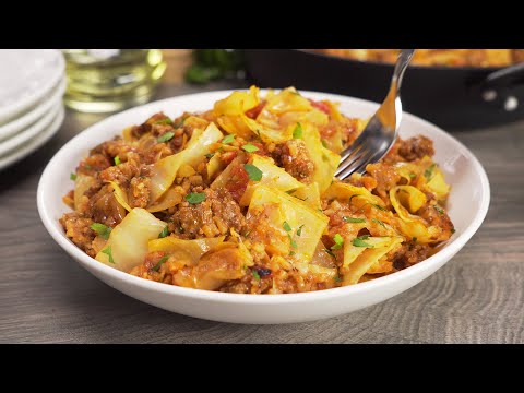 Video: Stewed Cabbage With Minced Meat