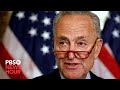 WATCH: Majority Leader Chuck Schumer gives impeachment timeline for Trump