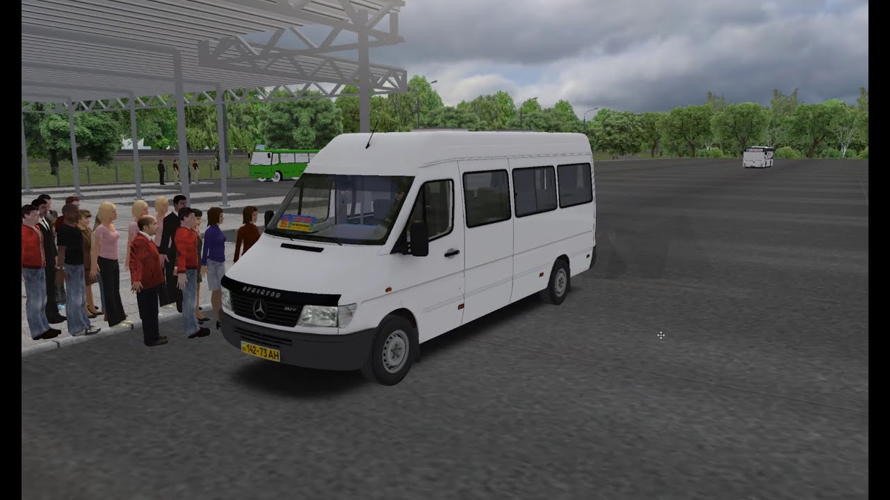 Omsi 2. Маршрут 472, Харьков-Чугуев. Автобус Mercedes-Benz Sprinter 312D