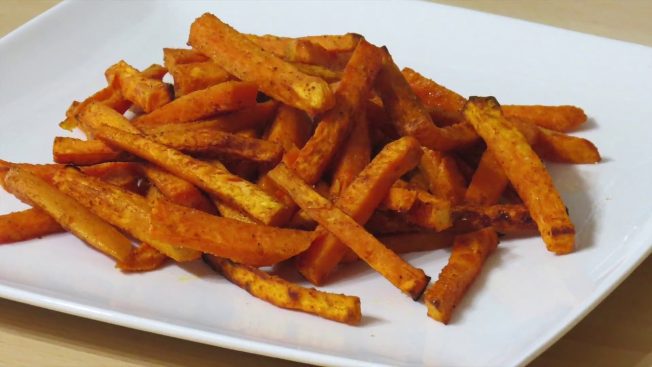 Recette facile de frites de patates douces au four