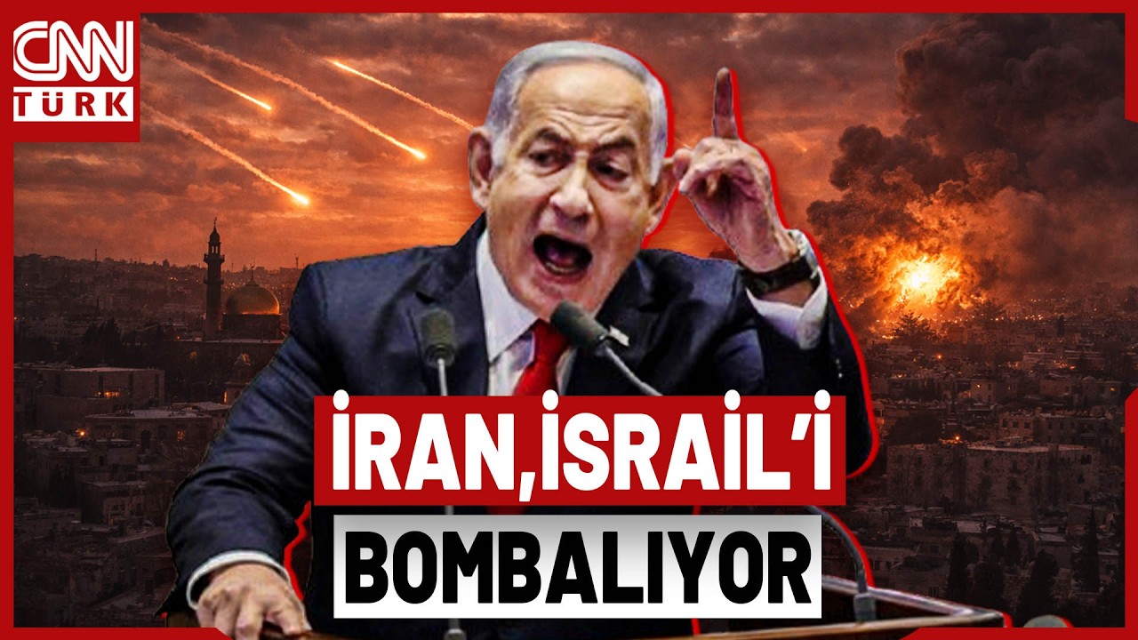 SİRENLER ÇALIYOR! İran Füzeleri Tel Aviv'in Üstünde, Halk Sığınaklara Koştu!