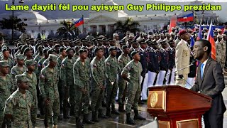 07 mai 2024 Solda lame chavire konsèy la yo plase Guy philippe kòm prezidan ayiti nou fè gòl viktwa