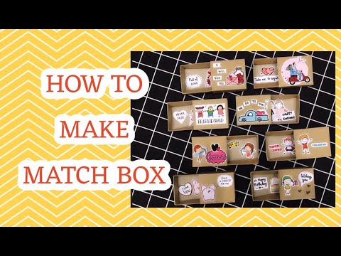 Cách làm hộp diêm yêu thương gửi thông điệp | HOW TO MAKE MATCH BOX | DIY HANDMADE | Foci