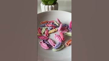 Leaf charms beads Mix Colors for DIY Beading Jewelry Crafts.