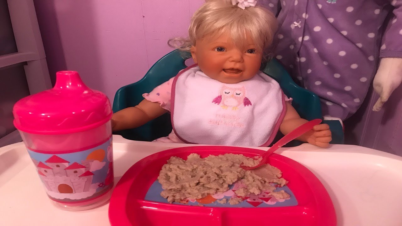 Reborn Toddler Eat Lunch - YouTube