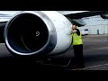 Starting an airline engine by hand