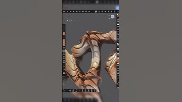 Displacement maps in @Nomadsculpt 😮‍💨 #nomadsculpt #ipadsculpt #sculptor #sculpting #ipadpro