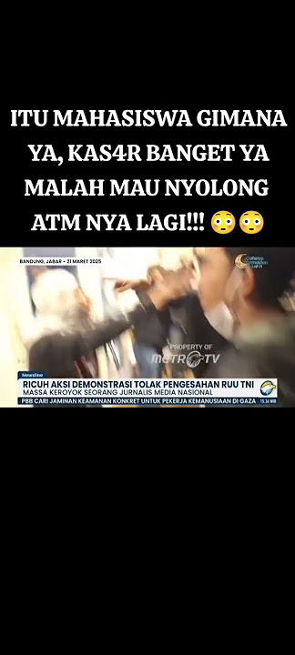 Wartawan jadi sasaran pengeroyokan #beritaterkini #mediapresisi #news