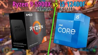 Ryzen 9 5900X Vs I5 12400F - Some Surprising Results...