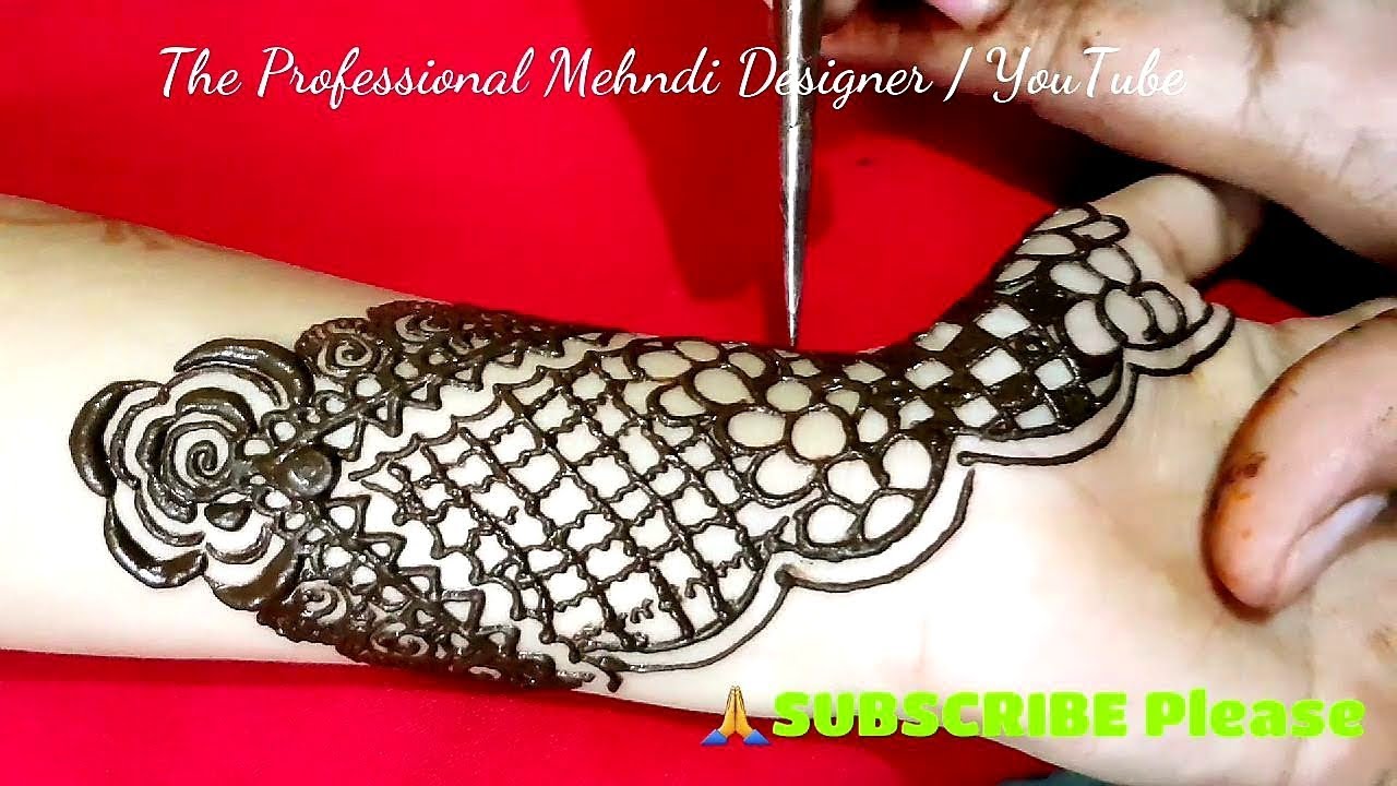 Babygirl Kids Children Cone Mehndi Design Video || Easy Mehndi ...