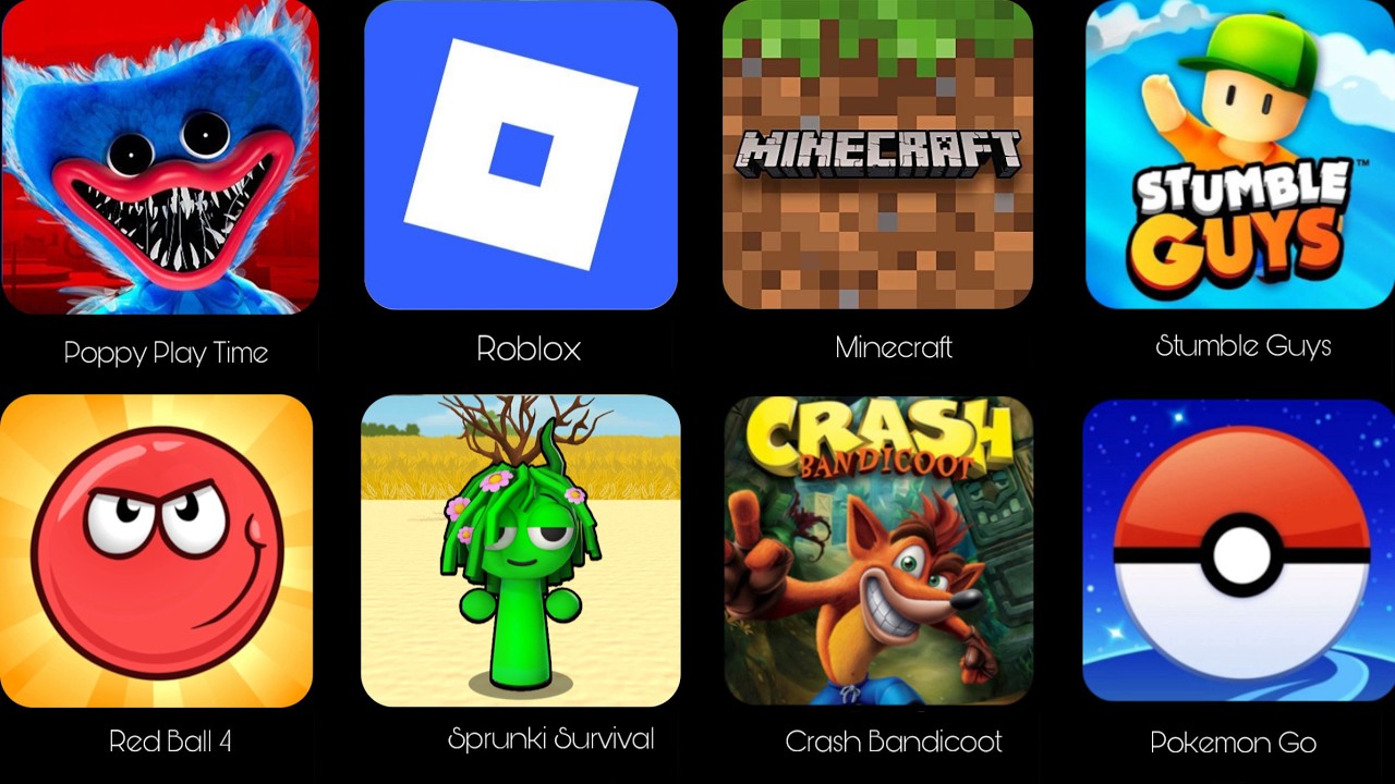 Poppy Play Time Chapter 5, Roblox,Sprunki survival,Barwal Star, Save The House, Sonic Dash