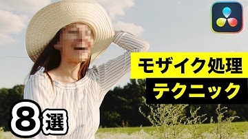 プライバシーも安心！モザイク処理のテクニック8種類 | トラッキング追従、マスキング、パワーウィンドウ、マジックマスクなど【DaVinci Resolve動画編集】