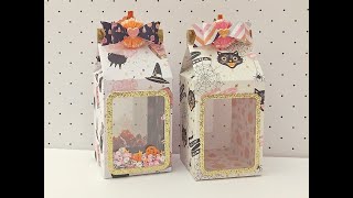 Paper Crafts Shaker Embellishments & Milk Carton | Beki Store Project Share