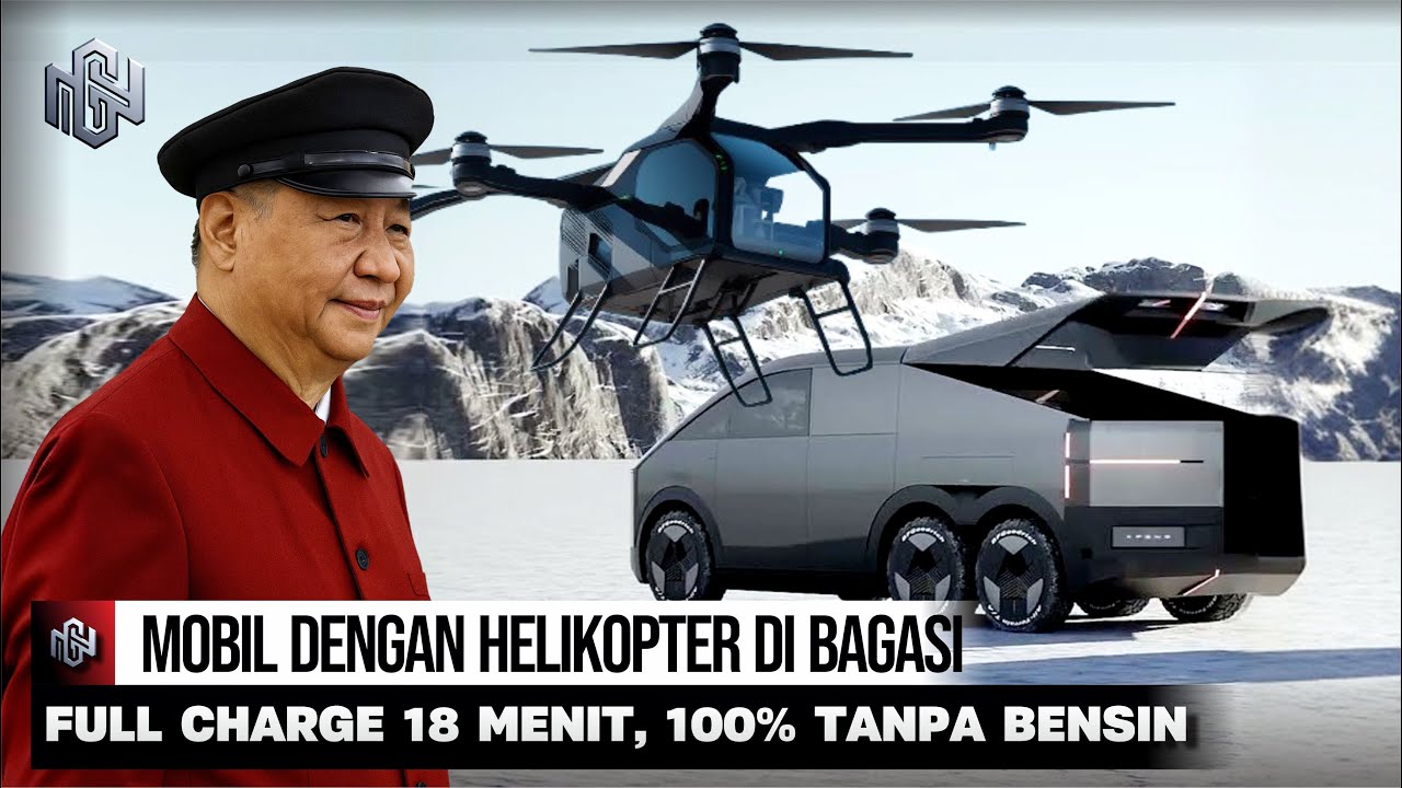 Canggihnya Kelewatan! Mobil Buatan China ini Angkut HELIKOPTER di Bagasinya! + Sepeda Motor Terbang!