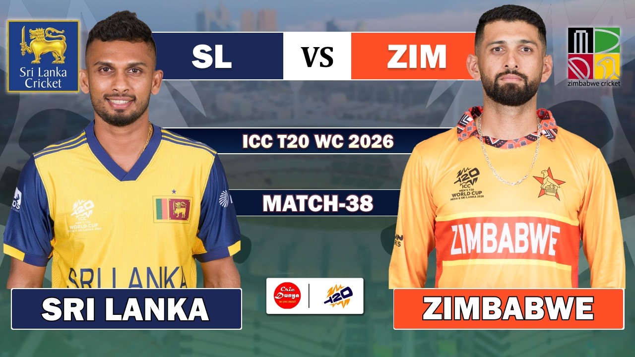 SRI LANKA vs ZIMBABWE T20 WORLD CUP 38TH MATCH LIVE | ZIM vs SL LIVE MATCH COMMENTARY