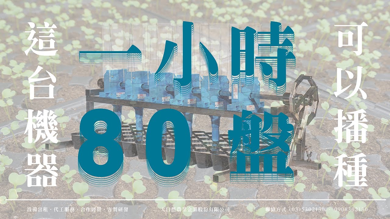 一小時完成80盤育苗盤播種✓ | TMS 01 穴盤育苗手動播種器| 大自然農業