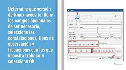 Conversion de archivos ubx a RINEX