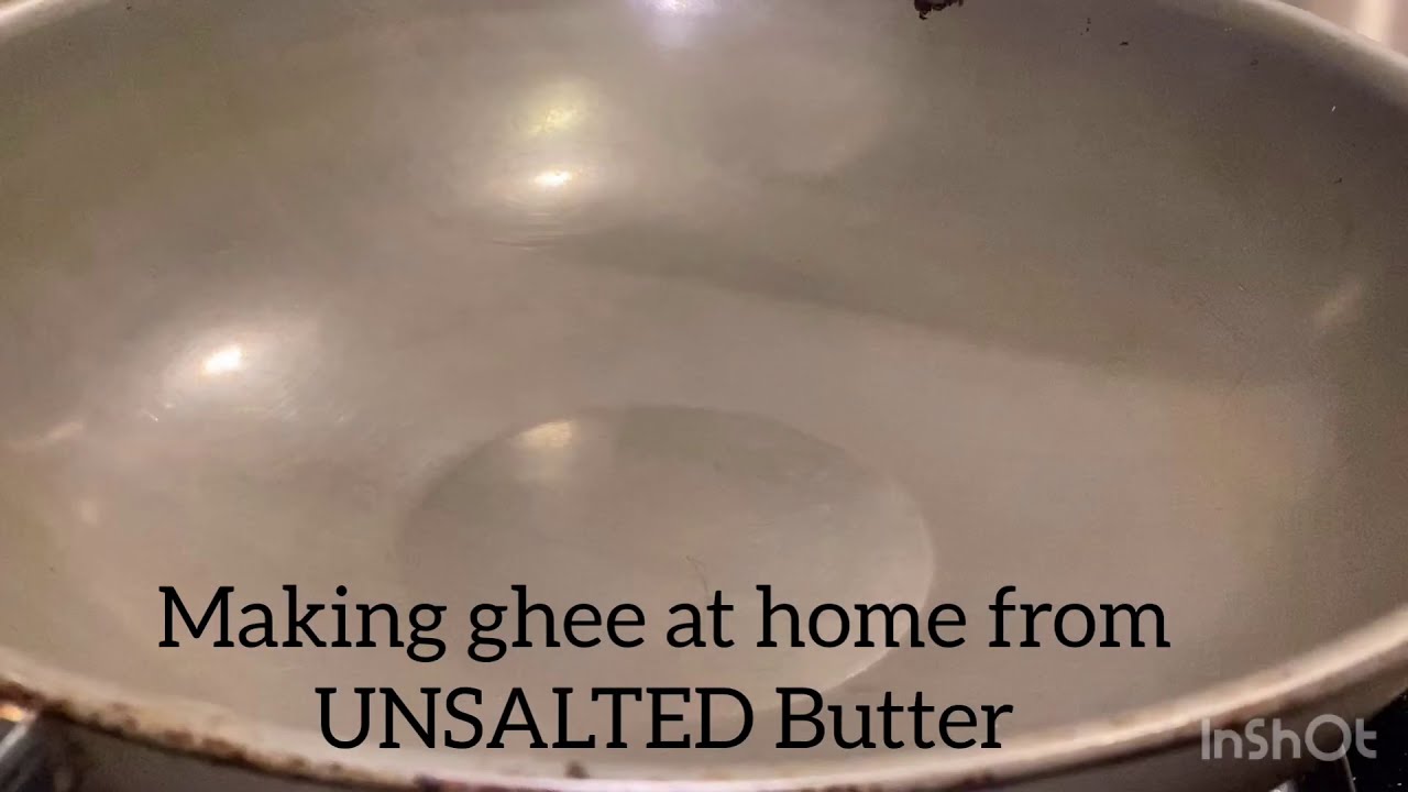 Make ghee out of unsalted butter Unsalted butter turns ghee शुद्ध